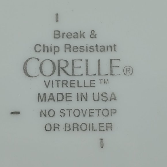 Corelle Country Cottage Dinner Plates Lavender Flowers Hearts Green Leaves - Picture 5 of 5